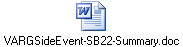 VARGSideEvent-SB22-Summary.doc