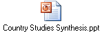 Country Studies Synthesis.ppt